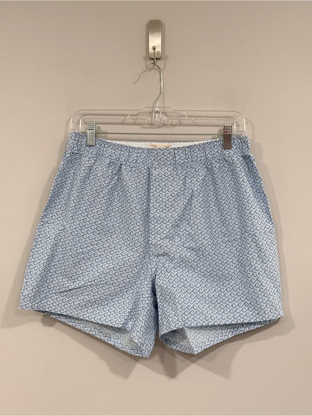 Men’s J. Crew Blue Wave Boxer M New in Bag